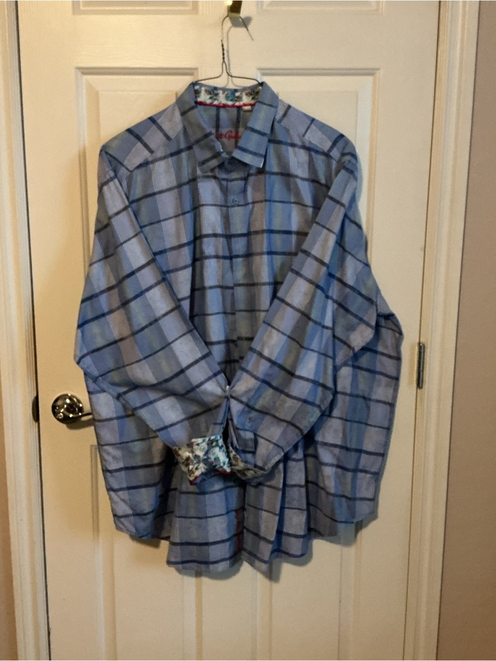 Robert Graham Blue Plaid Long-Sleeve Button-Down Shirt